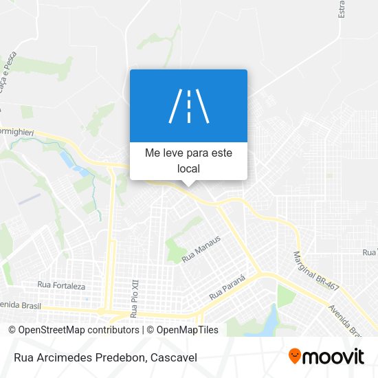 Rua Arcimedes Predebon mapa