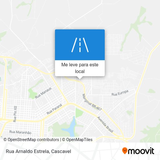 Rua Arnaldo Estrela mapa