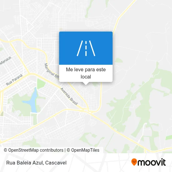 Rua Baleia Azul mapa