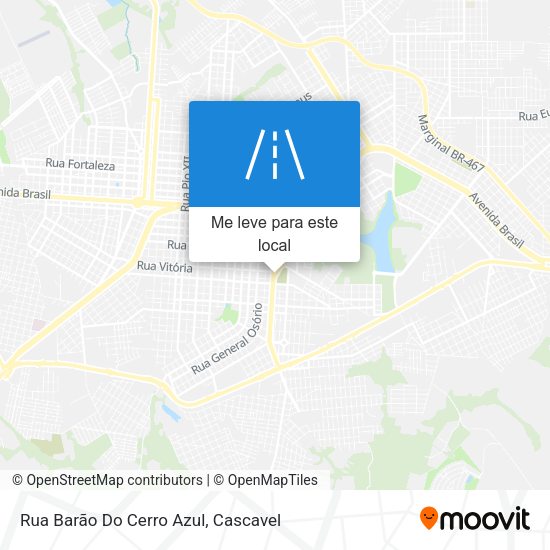 Rua Barão Do Cerro Azul mapa