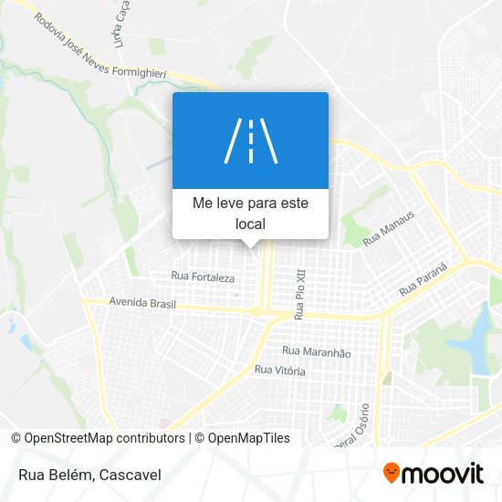 Rua Belém mapa