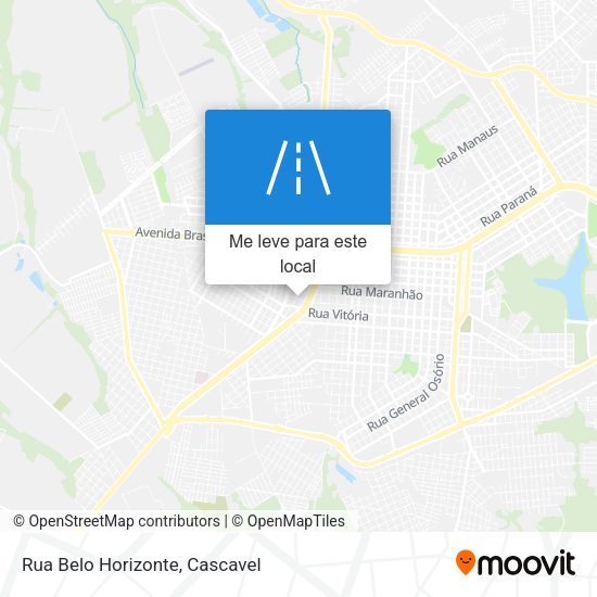 Rua Belo Horizonte mapa
