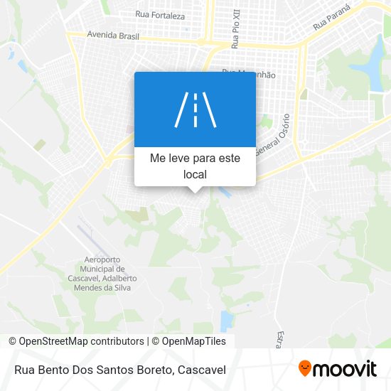 Rua Bento Dos Santos Boreto mapa
