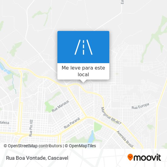 Rua Boa Vontade mapa