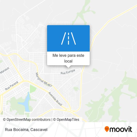 Rua Bocaina mapa