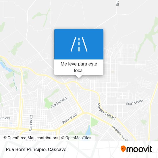 Rua Bom Princípio mapa