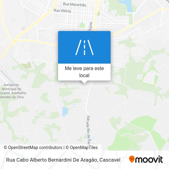 Rua Cabo Alberto Bernardini De Aragão mapa
