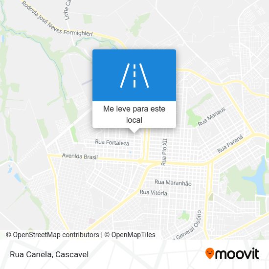Rua Canela mapa