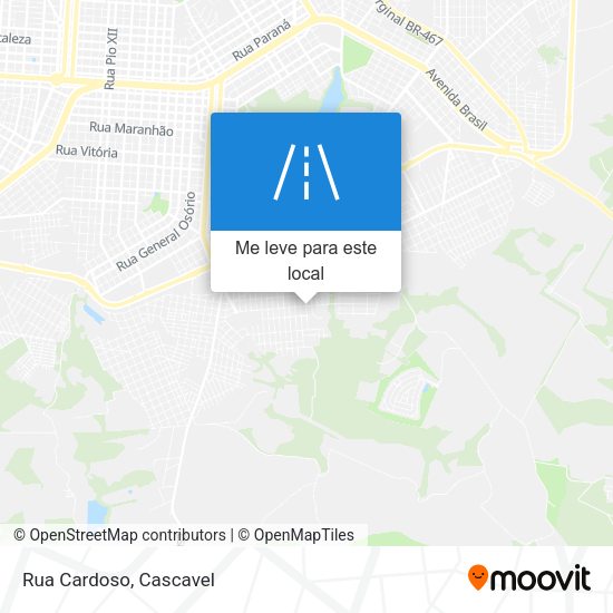 Rua Cardoso mapa