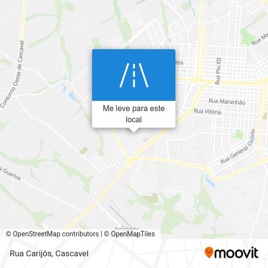 Rua Carijós mapa