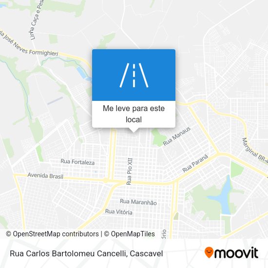 Rua Carlos Bartolomeu Cancelli mapa