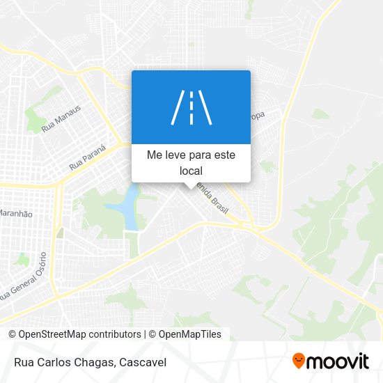 Rua Carlos Chagas mapa