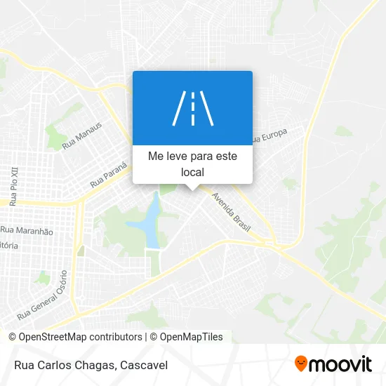 Rua Carlos Chagas mapa