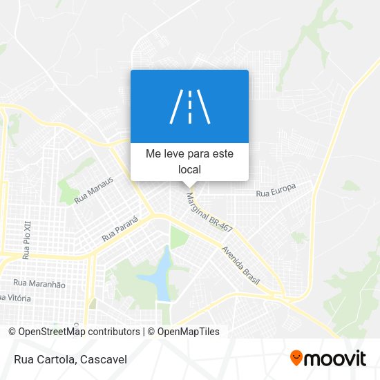 Rua Cartola mapa