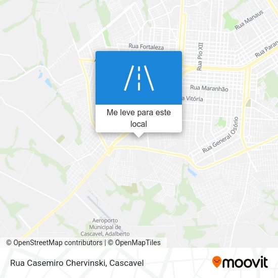 Rua Casemiro Chervinski mapa
