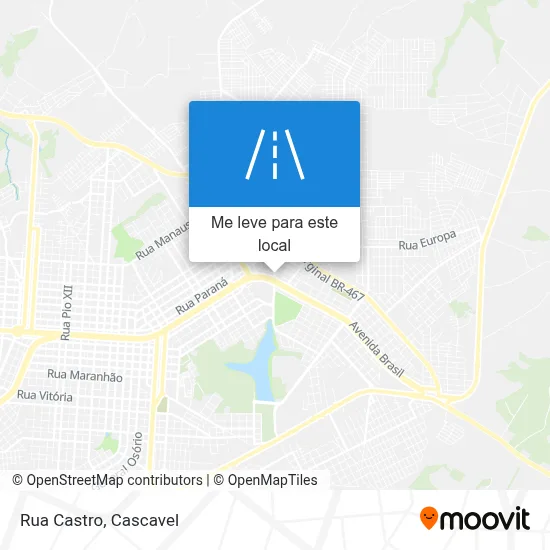 Rua Castro mapa