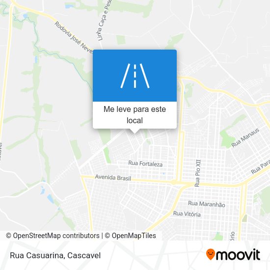 Rua Casuarina mapa