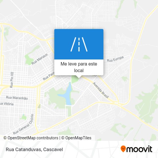 Rua Catanduvas mapa