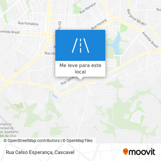 Rua Celso Esperança mapa