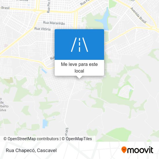 Rua Chapecó mapa