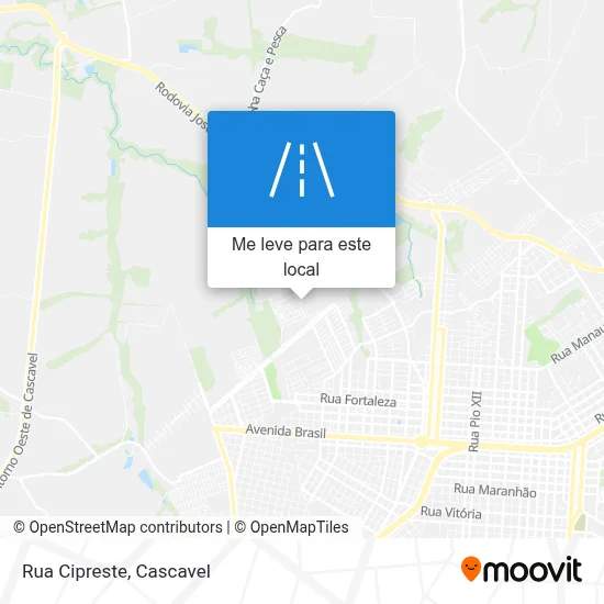 Rua Cipreste mapa