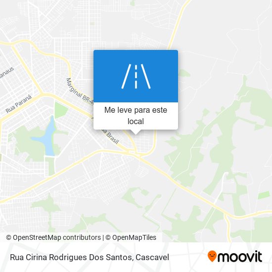 Rua Cirina Rodrigues Dos Santos mapa