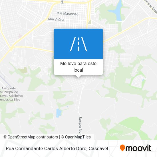 Rua Comandante Carlos Alberto Doro mapa