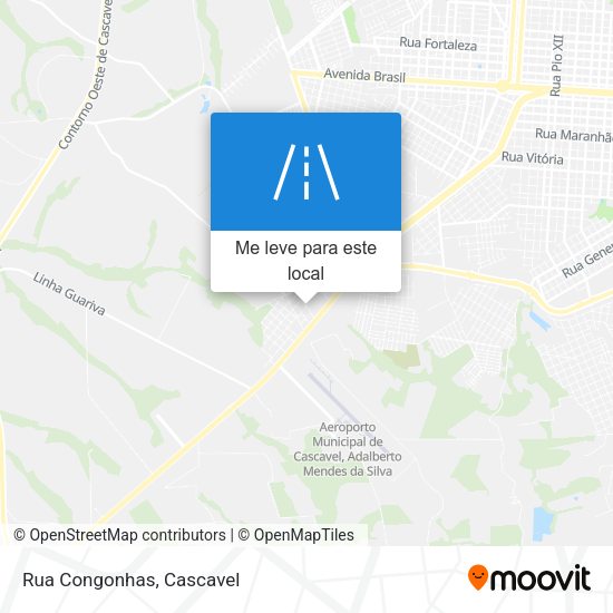 Rua Congonhas mapa