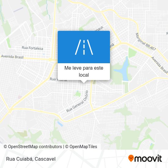 Rua Cuiabá mapa