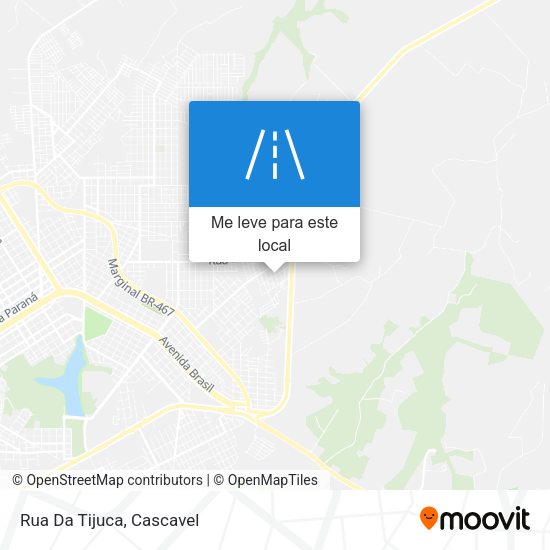 Rua Da Tijuca mapa