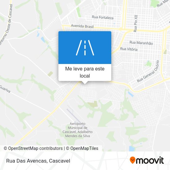 Rua Das Avencas mapa