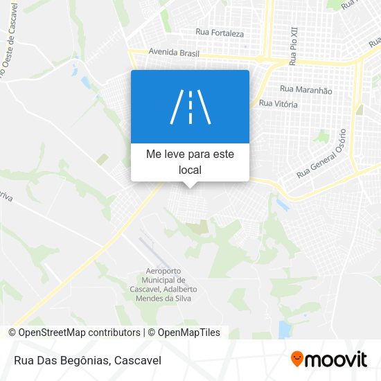 Rua Das Begônias mapa