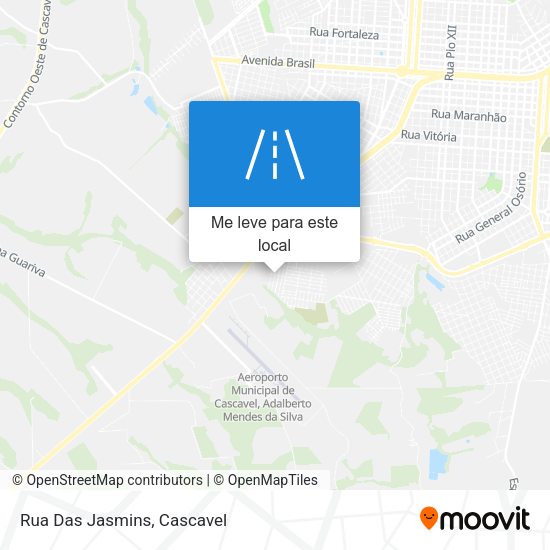 Rua Das Jasmins mapa