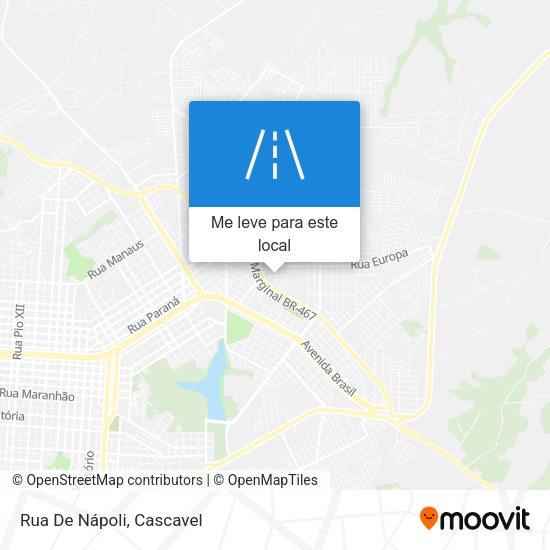 Rua De Nápoli mapa