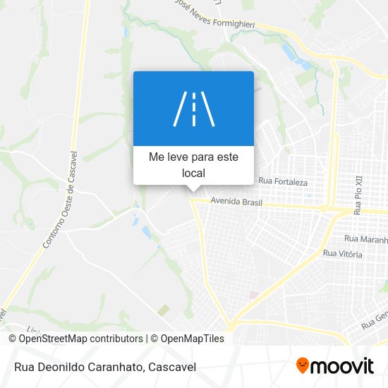 Rua Deonildo Caranhato mapa