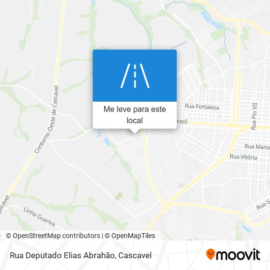 Rua Deputado Elias Abrahão mapa