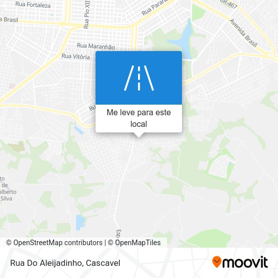 Rua Do Aleijadinho mapa