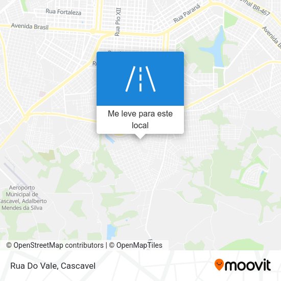 Rua Do Vale mapa