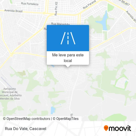 Rua Do Vale mapa