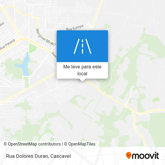 Rua Dolores Duran mapa