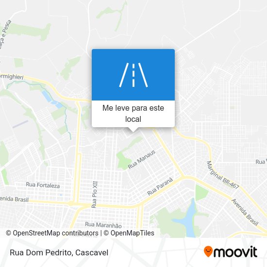 Rua Dom Pedrito mapa