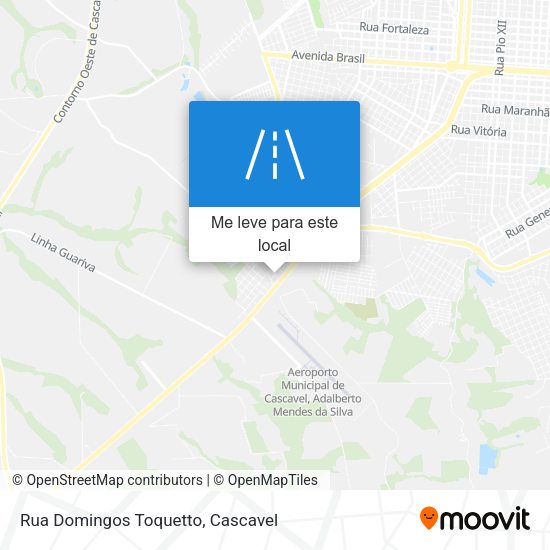 Rua Domingos Toquetto mapa