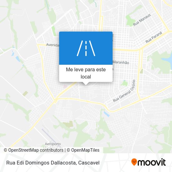 Rua Edi Domingos Dallacosta mapa