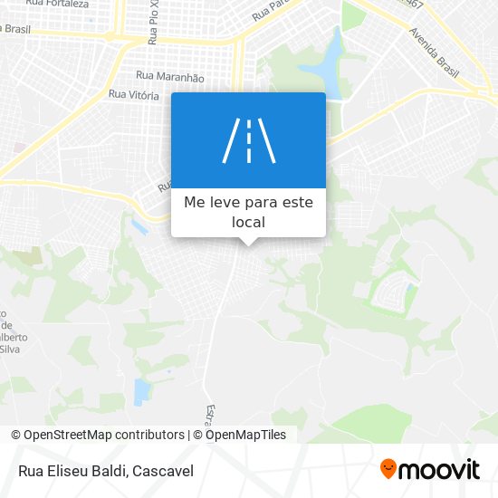 Rua Eliseu Baldi mapa