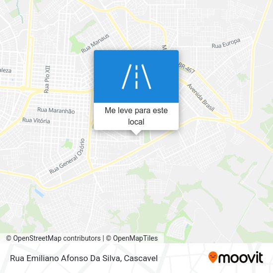 Rua Emiliano Afonso Da Silva mapa