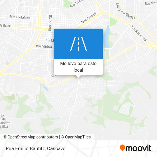 Rua Emilio Bautitz mapa