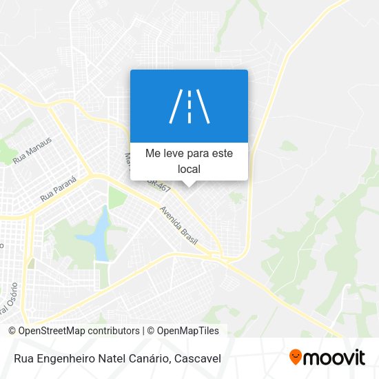 Rua Engenheiro Natel Canário mapa