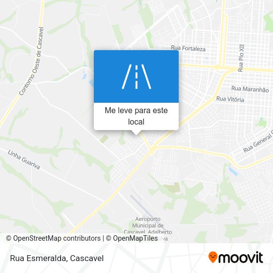 Rua Esmeralda mapa