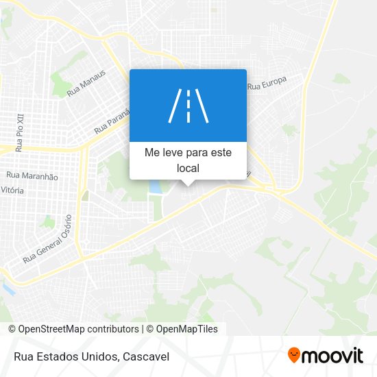 Rua Estados Unidos mapa