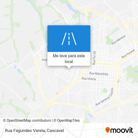 Rua Fagundes Varela mapa